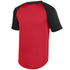 Augusta Sportswear Youth Wicking Short Sleeve Baseball Jersey (1509), Color 'Red/Black'